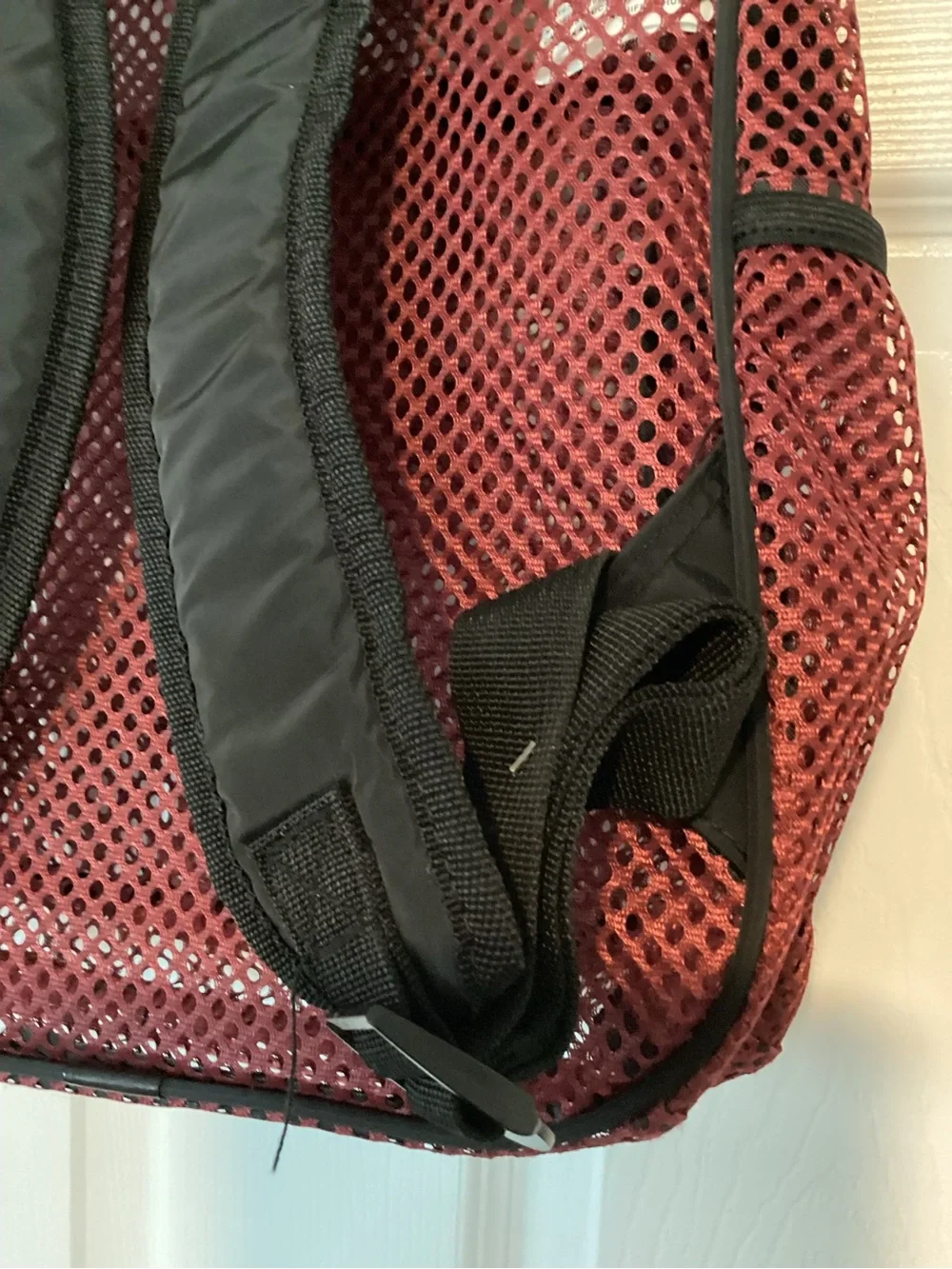 Eastsport Red Mesh Backpack for Men - Lightweight Everyday Carry